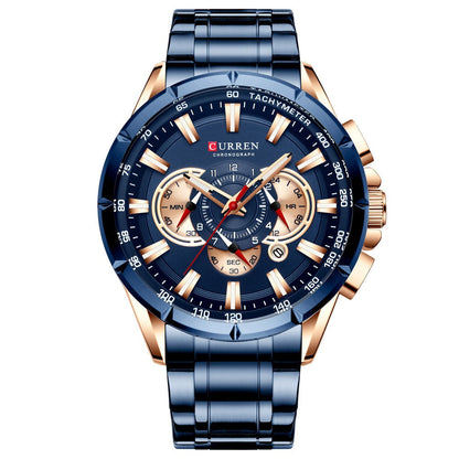 RELOJ CURREN 8363 - QUARTZ NEGRO I PLATEADO I AZUL | CUR-31 I CUR-32 I CUR-33 I CUR-75